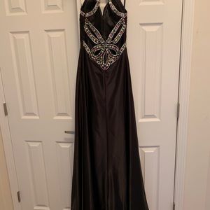 Size 4 black dress with iridescent beading